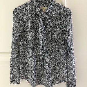 Michael Kors tie neck top